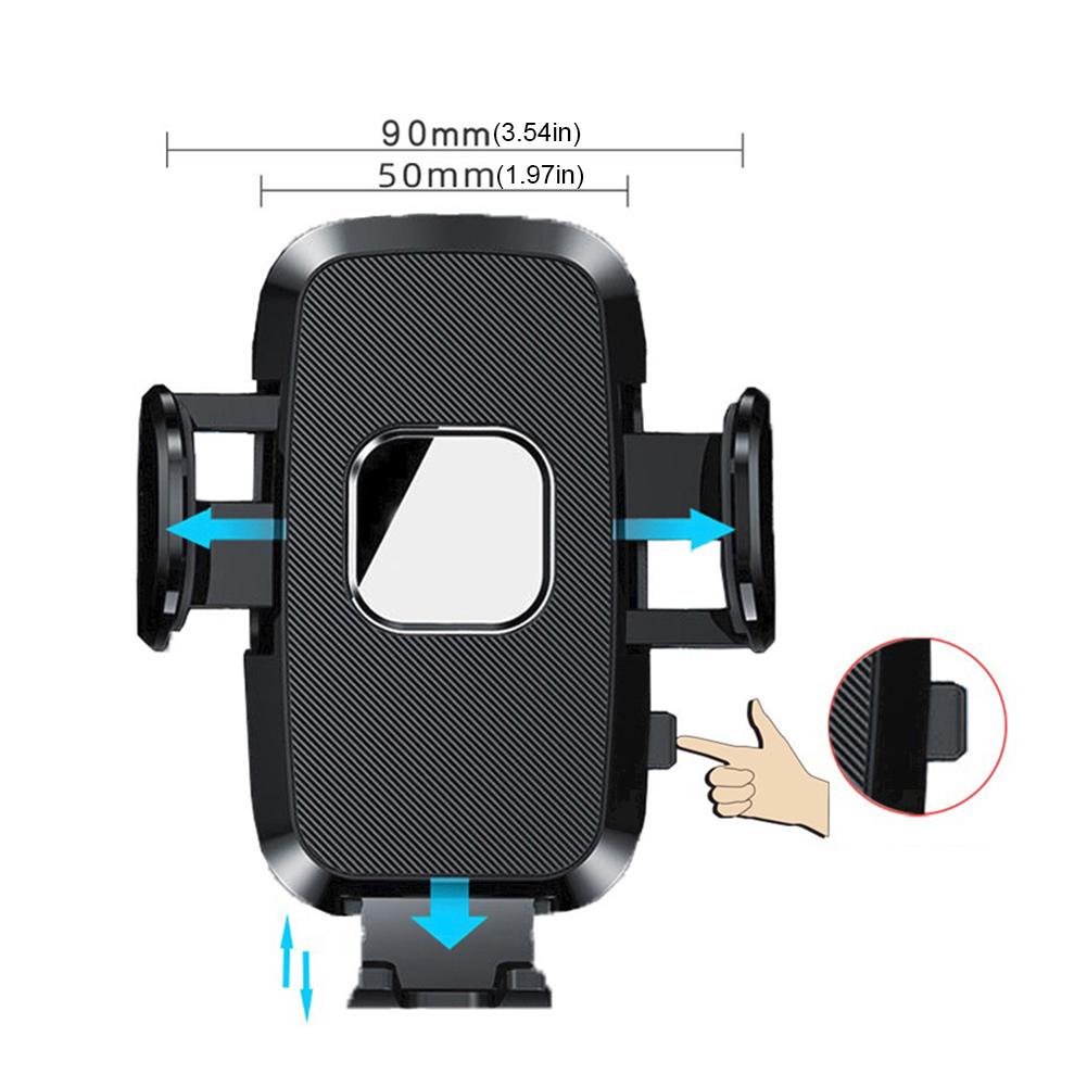 Car Dashboard Phone Mount Car Phone Holder Mount Stand Sucker Telescopic Car Navigation Bracket for 5-9CM Width Phones Navigator