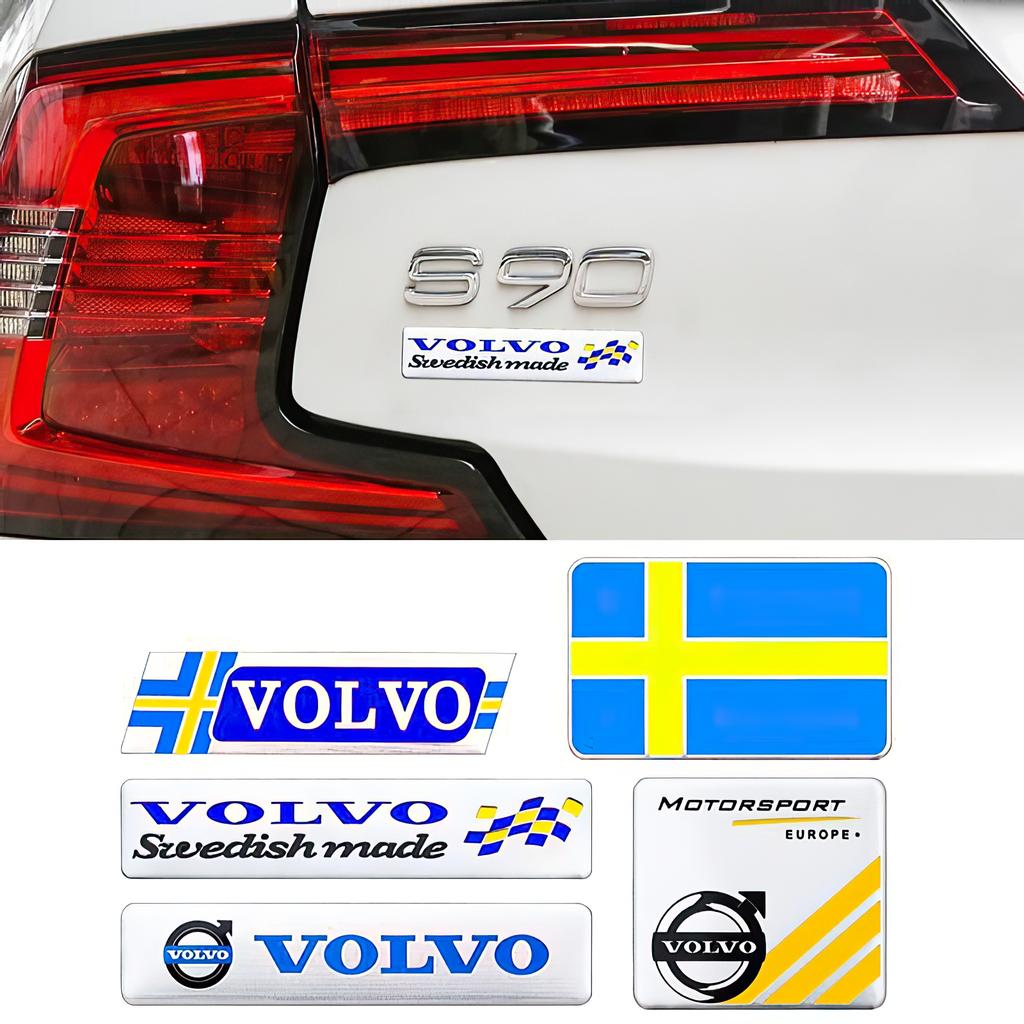 For Volvo Car Specific Metal Badge Stickers Auto Trunk Decal For Volvo XC90 V90 V60 XC60 V40 S80 S60 S90 C40 XC40 V70 XC70 C30 C