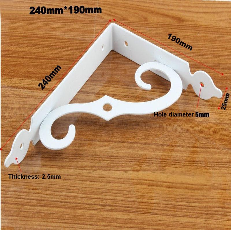 2 шт. Металлический кронштейн для полки L-образной утолщенной угловой скобы для полки с прямым углом для фурнитуры для мебели