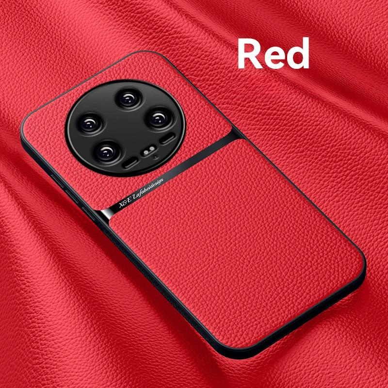 Автомобильный магнитный защитный чехол для Xiaomi 15 Ultra, кожаная текстура, силиконовый противоударный чехол для Xiaomi Mi 15 Pro 15Ultra 14T Pro