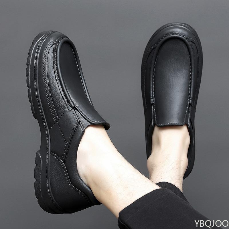 Fashion Anti Slip Oil Resistant Waterproof Wear-resistant Shoes for Spring Simplicity Long-term Standing Without Tiring Feet Men's Shoes