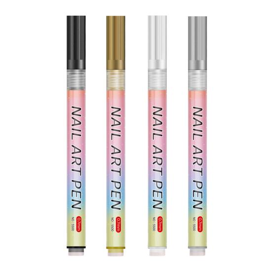 Nail Art Pen Set DIY Plastic Paint Markers for Gel Nails 0.7mm Tip Doodle Drawing Pens Gift for Beginners And Professionals