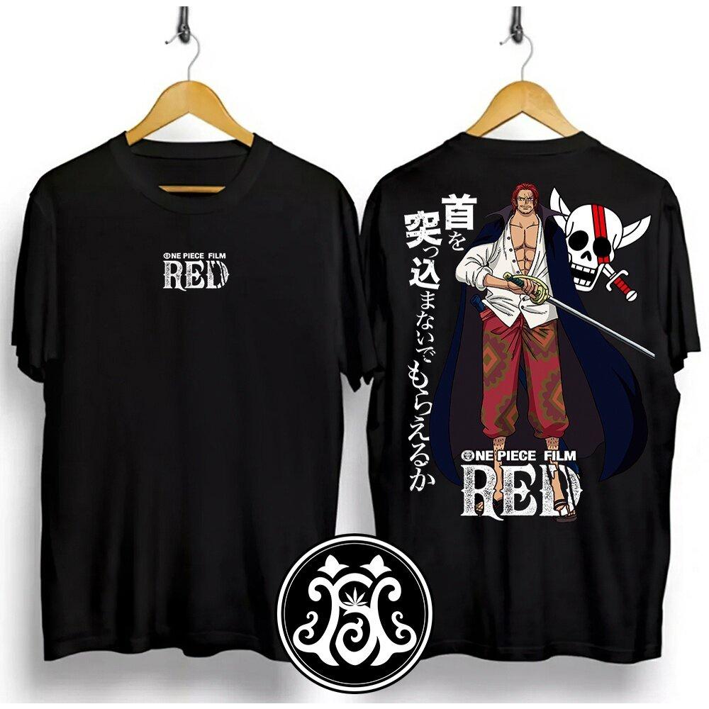 Shanks Printed T-shirt from anime One Piece, film ONE PIECE FILM RED, men's and women's t-shirt, men's sport t-shirt, new t-s