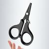 Fishing Scissor with Anti-lost Hand Rope Sharp Serrated Blade Compact Design Portable Multi-functional Metal Scissor