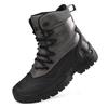 Men Ankle Boots Lace Up Platform Shoes Casual Black High Top Shoes Mens Fashion Comfortable Durable