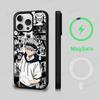 Anime Black C-Clover Phone Case Magnetic Case For IPhone 16 14 13 12 11 15 Pro Max Plus For Magsafe Wireless Charge Cover