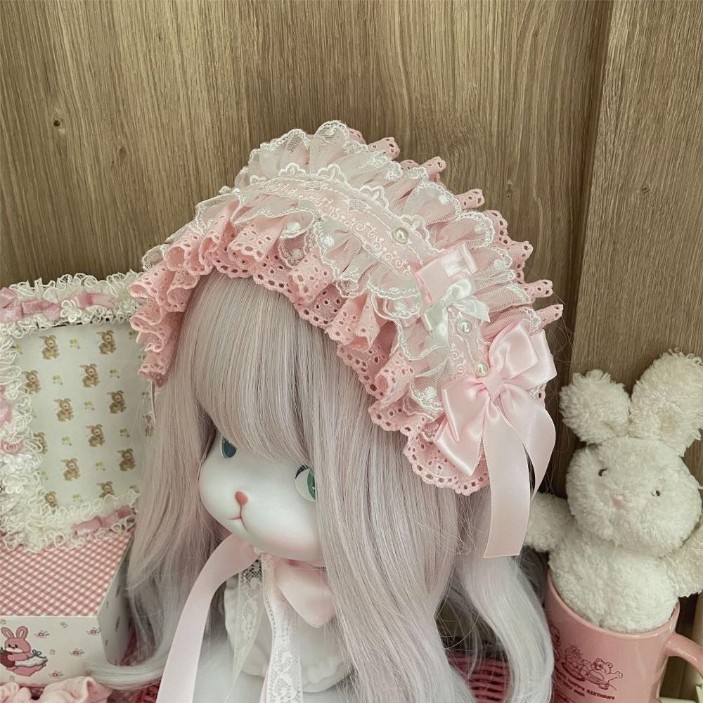 Gothic Lolita Wing Angel Headband Lace Head Wrap New Cosplay Headdress Hair Accessories
