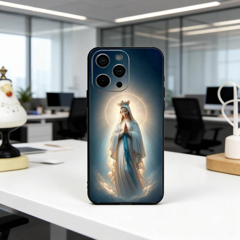 Чехол для телефона Kind B-Blessed V-Virgin M-Mary Силиконовый Мягкий Для IPhone 17 16 15 14 13 12 11 X XR Plus Pro Max Plus
