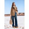 Betu Women's 2025 Winter Mid-Length Wool Blend Coat