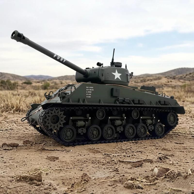 Новый радиоуправляемый боевой танк Второго Мирового Войны США M4A3 Шерман, полностью металлический, масштаб 1:16, 2,4 ГГц, дистанционное управление, военная модель для взрослых коллекционеров
