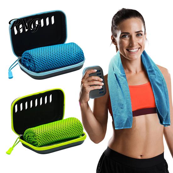 Cooling Towel for Sports with Carrying Case, 30x80cm Instant Microfiber Ice Outdoor Gear Towel, Portable Quick Drying Gym Workout Yoga Running