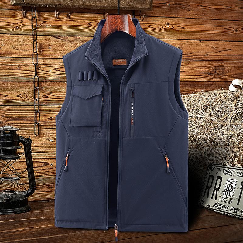 Мужские жилеты осенью и зимой. Мужские хлопковые жилеты. Двусторонний жилет.