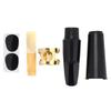 Alomejor Alto Saxophone Accessories and Pad 5-Piece Set Mouthpiece, Cap, Reed, Buckle,