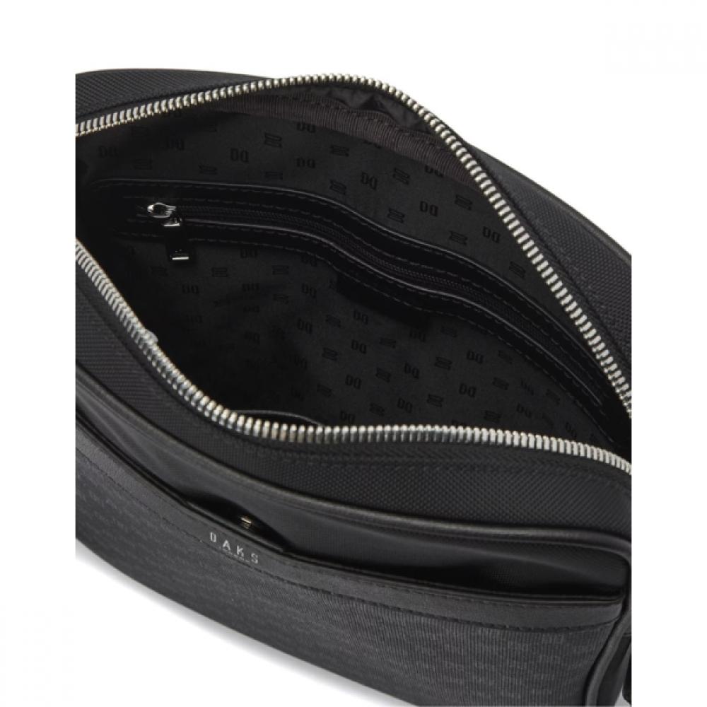 Daks Black Dd Pattern Crossbody Bag   Black Wallet Dbba6e468bkdbwa6e363bk
