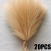 GeeParty 10Pcs Fluffy Pampas Grass Fake Reed Simulated Artificial Flower Boquet for Birthday Party Decoration