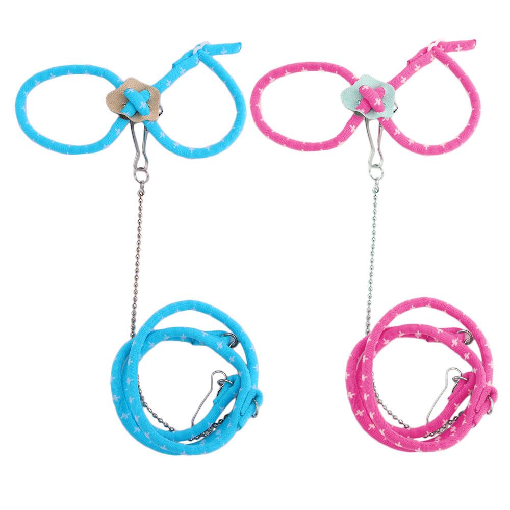 For Rat Squirrel Chinchilla Nylon Rope With Bell Walking Lead Mouse Vest Hamster Leash Pet Supplies
