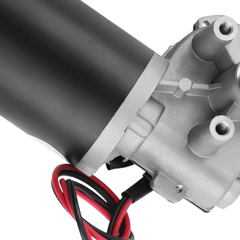 Редуктор с червячной передачей 24 В 45 Вт, высокий крутящий момент, реверсивный DC электродвигатель с металлическим редуктором, диаметр 10 мм