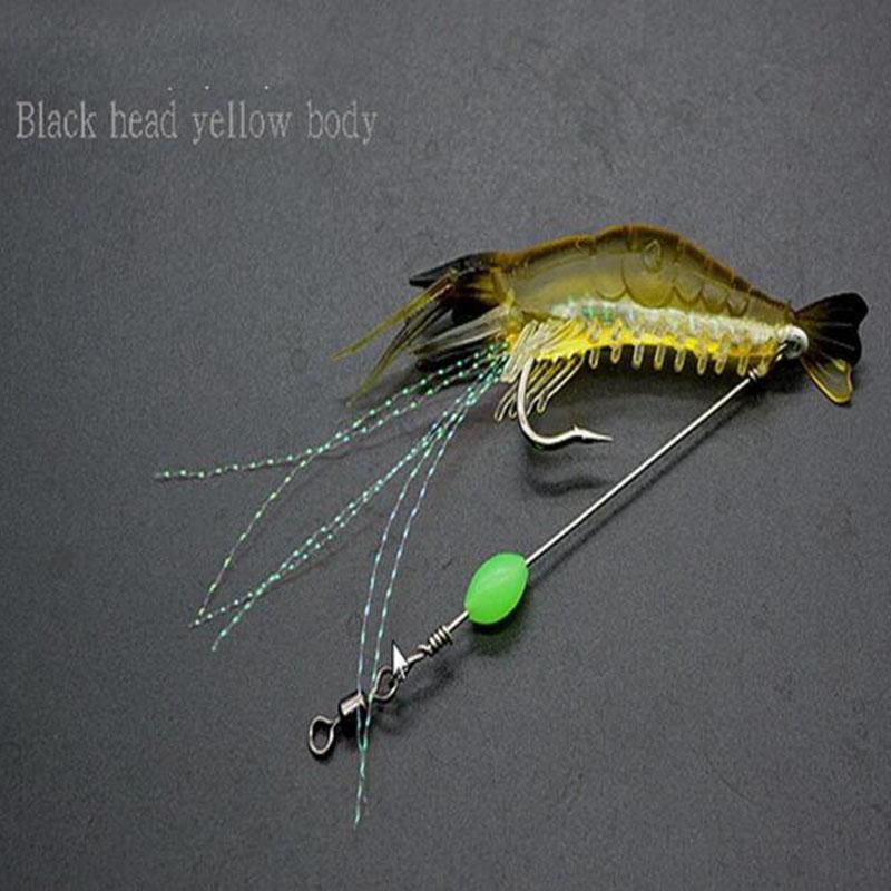 7 шт., 8 см, 5 г, светящиеся искусственные креветки, мягкая силиконовая искусственная приманка с бисером, вертлюги, крючок для рыбалки, сабики, рыболовные снасти, море