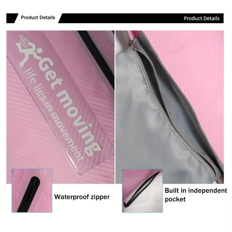 Carbon Fiber Double Shoulder Guard Bucket Carbon Fiber Embossed Material Bucket Bag Fashionable Dry Bag Swimming Bag Camping Bag