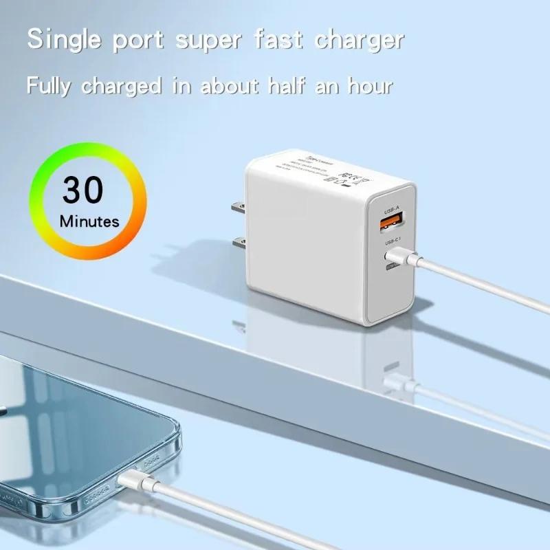 Xiaomi Быстрое зарядное устройство 67 Вт USB Type-C PD Кабель Быстрая зарядка Quick Charge 3.0 Адаптер Для iPhone Для Xiaomi Для Samsung Мобильных телефонов