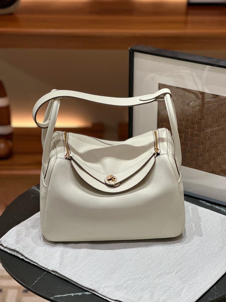 30TC Верхний слой коровьей кожи Замок Однотонное плетение Кофейная сумка-тоут Большая вместимость Натуральная кожа Органайзер Женская сумка