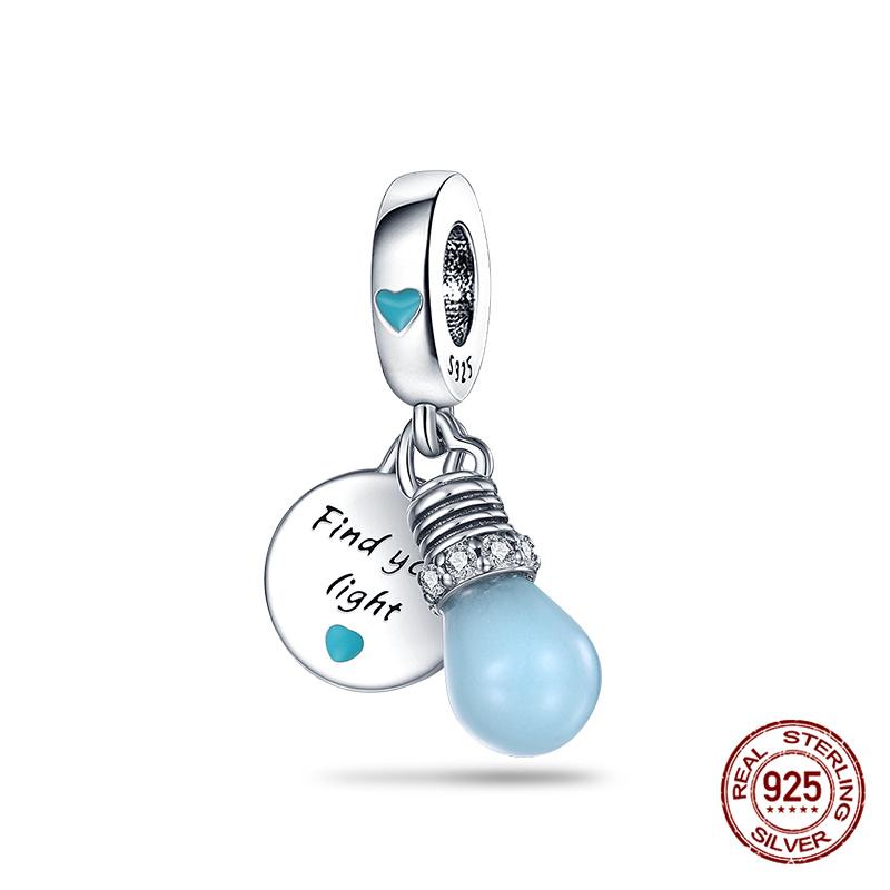 Original Charms Copper Luminous Chameleon Charms Beads Fits 3Mm Original Bracelet For Women Diy Fine Jewelry Gifts