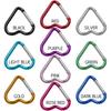 Hanging Climbing Accessories Keyring Hook Aluminum Carabiner Keychain Clip Heart-shaped Buckles