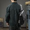 American High Street Retro Jacquard Tooling Jacket Мужская свободная модная брендовая повседневная куртка с лацканами