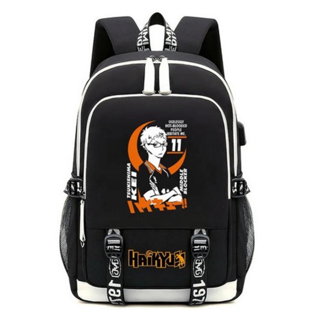 Анимация школьного ранца Волейбол Юниор Периферийный Многофункциональный USB-гарнитура Большая вместимость Мужской деловой рюкзак