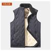 Новый зимний мужской графеновый жилет на флисе большого размера из овечьей шерсти, теплый верхний жилет без рукавов