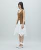 LALAFOX V-Neck Stitch Knit Vest Brown Br2Kv002