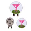 Metal 1PC Hat Clip Pink Pattern Electroplated Gold Accessories Golf Ball Marker Golf Cap Clip Ball Coin Mark Golf Hat Clip 5