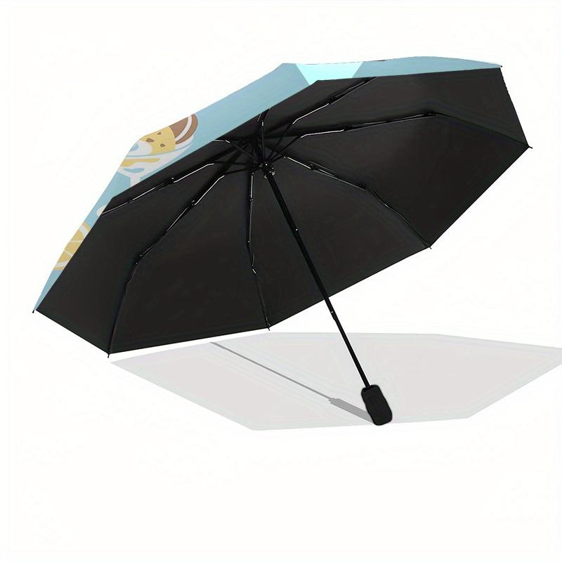 Sugar bunnies Automatic Open/Close Umbrella-Cute Umbrella with Cute Design, Portable 3-Fold Compact Umbrella for Men & Women, Halloween Chri