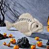 Halloween Animal Skeletons Dog Bat Frog Scorpion Spider Snake Rat Bone Skeletons for Halloween Party Haunted House Graveyard Scene Decoration