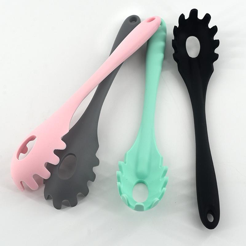 Силиконовая ложка для спагетти и пасты, совок для пасты, половник для спагетти и лапши, щелевая ложка, термостойкая посуда, кухонный гаджет