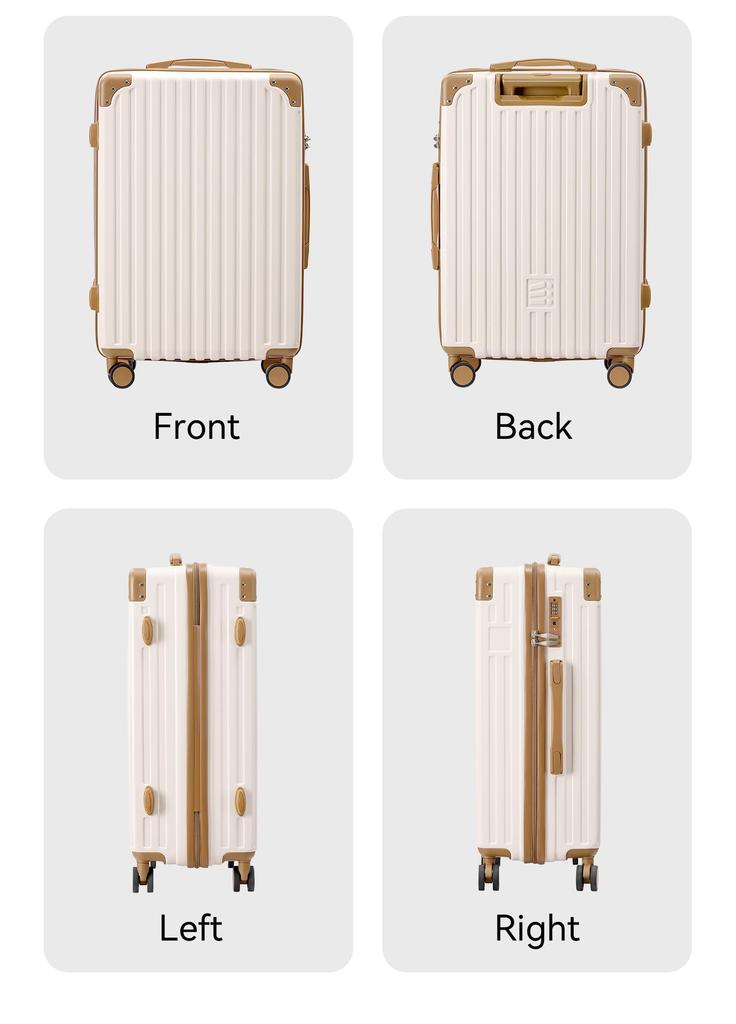 Parent and Child Carry Carry Large TSA 360 Degree Double Business 1 Night 2 2 Nights 3 M Size 9L Beige [Rio] Suitcase, Set, Case, Bag, Carry-on,