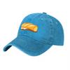 Bread Lover Cotton Washed Baseball Cap Classic Black Hat with Embroidered Loaf Design Casual Streetwear Accessory for Daily Wear