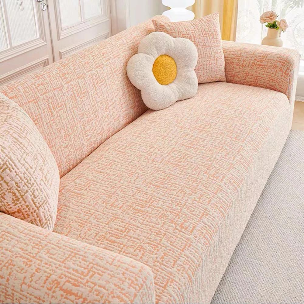 Plus Size Adjustable Elastic Sofa Cover Space Cotton Plaid On the Sofa Seat Cover Thick Sofa Covers for Living Room Couch Covers