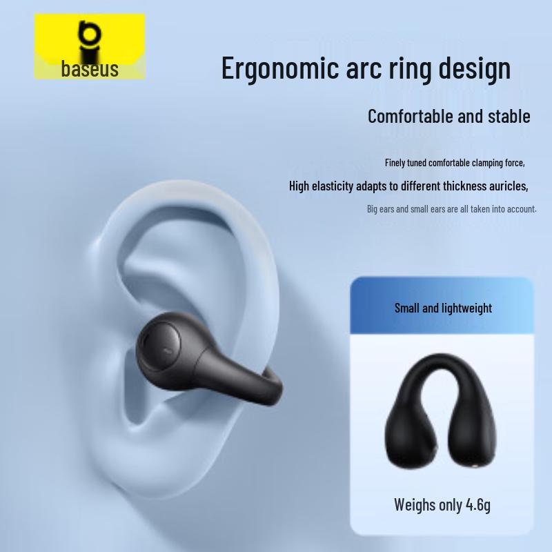 Baseus AS01 Ear-Clip Open-Ear True Wireless Bluetooth Earphones