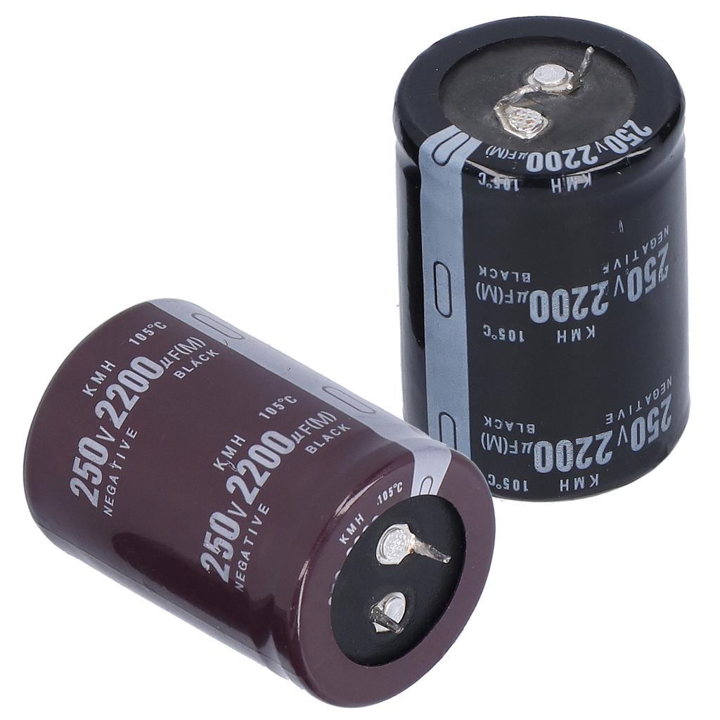 2 шт. электролитический конденсатор алюминиевый цилиндрической формы 250 В 2200 мкф 105 по Цельсию 35 x 50 мм