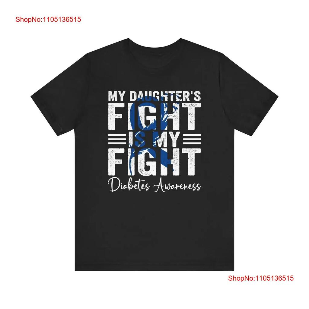 Футболка Awareness о диабете Боремся вместе Поддержим дочь винтажная стиранная слегка стильная мягкая мужская дизайнерская одежда Повседневная