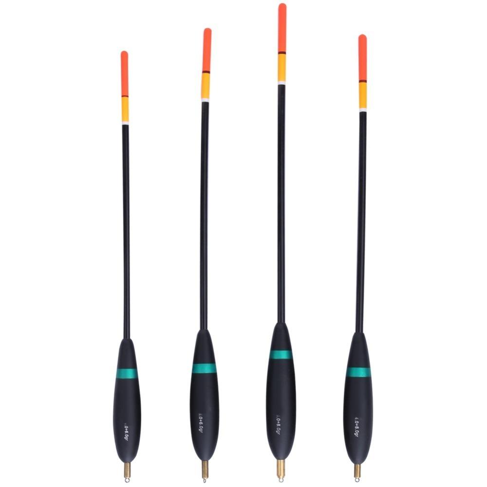 4PCS High Buoyancy Fishing Floats Set with Copper Head Bite Indicator Floats for Carp Fishing
