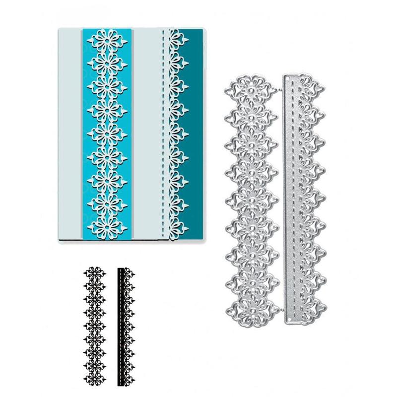 Полоса резки металла умирает трафарет для скрапбукинга DIY штамп для альбома тиснение бумажной карты