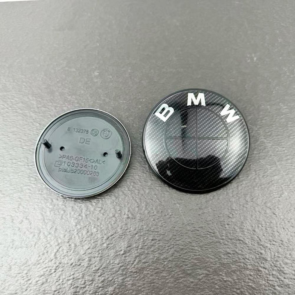 2pcs 82mm 74mm car Front Hood Emblem rear boot trunk logo For BMW E30 E38 E39 E46 E60 E61 E90 X1 X3 X4 X5 X6 G20 E87 E60 E63 F01 CVD1