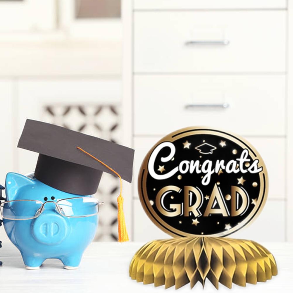 8 шт. Украшения для выпускного 2022 года, центральный элемент в виде сот, поздравляю выпускника, поздравляю выпускника