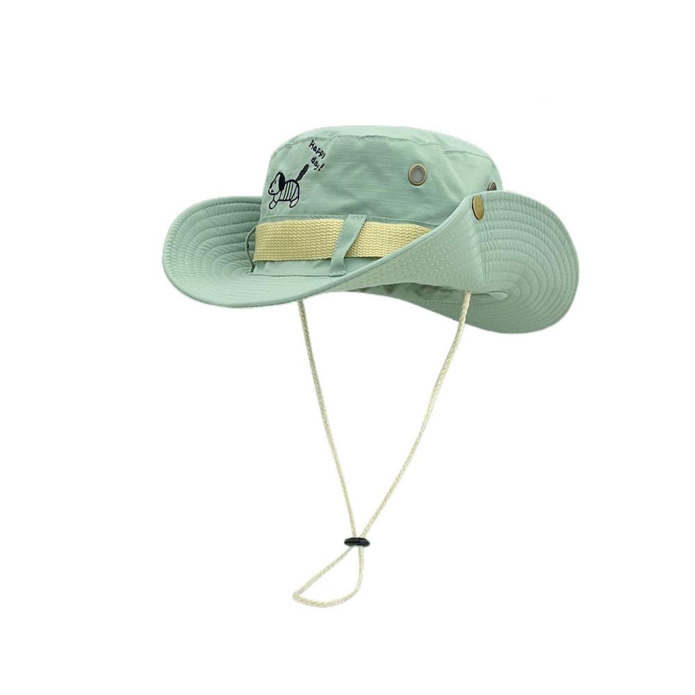 Y2K Ковбойская шляпа с козырьком, Солнцезащитная шляпа рыбака, Модная шляпа-ведро с щенком, Путешествия