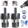 Комплект для нарезания резьбы для труб ПВХ, совместимый с электрической дрелью, плашки 1/2'' 3/4'' 1'', инструмент для нарезания внутренней и внешней резьбы для труб ПВХ, комплект для повторной нарезки резьбы для сантехники