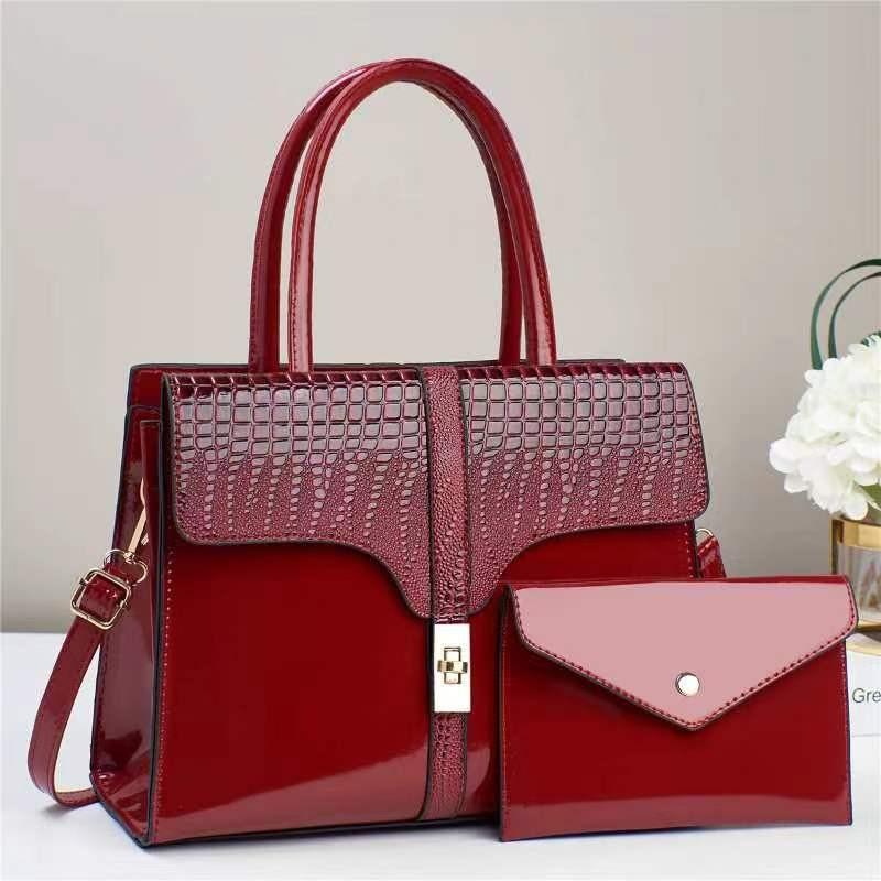 Шикарная универсальная сумка-ведро из искусственной кожи для женщин со стильными пайетками в оттенках хаки, черного и розового