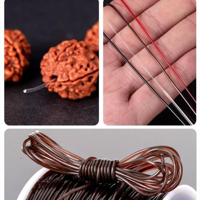 1 шт. 0,4/0,5/0,6/0,7/0,8/1,0 мм пластиковые кристаллы DIY бисер растягивающиеся шнуры эластичная линия изготовление ювелирных изделий доступны в маленьких и больших рулонах