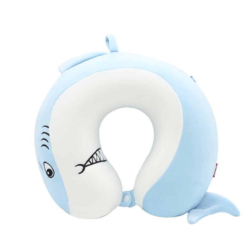 Unicorn Kids U Shape Pillow With Memory Foam And Soft Elastic Cover For Rest